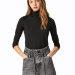 Pepe Jeans Γυναικεία μπλούζα ζιβάγκο PL504618-999 Μαύρη