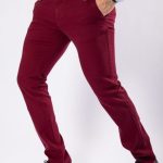 Al Franco Ανδρικό Υφασμάτινο Παντελόνι V006 Κόκκινο