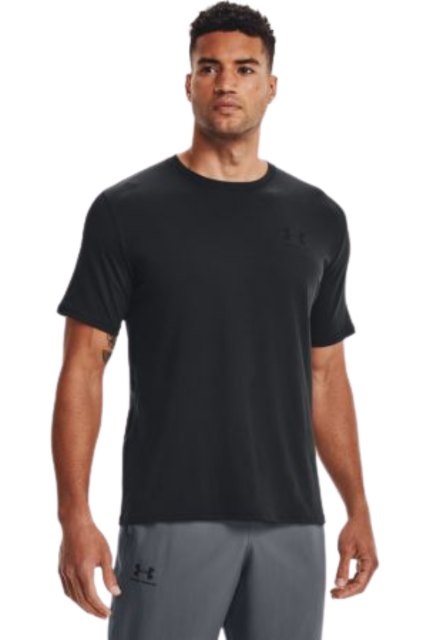 Under Armour Sportstyle Left Chest T-shirt Κοντομάνικο 1326799-001 Μαύρο