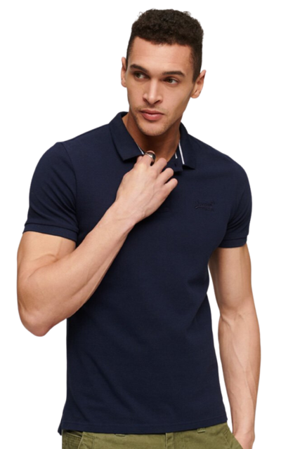 Superdry Ανδρικό T-shirt Polo M1110343A-98T Μπλε