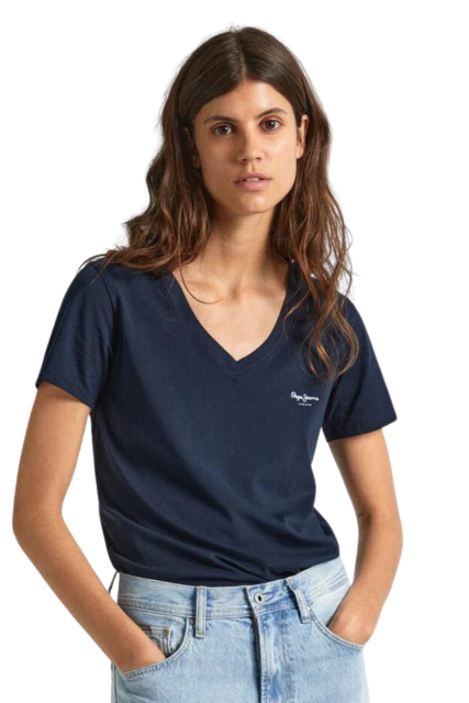 Pepe Jeans Γυναικείο T-shirt PL505826-594 Μπλε