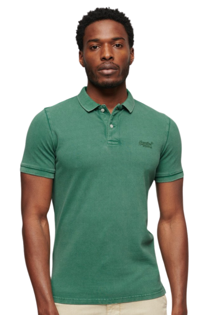 Superdry Ανδρικό T-shirt Polo M1110345A-2LU Πράσινο