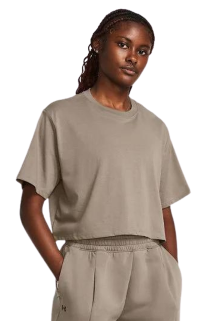 Under Armour Γυναικείο Crop Top 1383644-200 Καφε/Γκρι