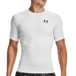 Under Armour HeatGear Ισοθερμική Κοντομάνικη Μπλούζα Compression 1361518-100 Λευκή