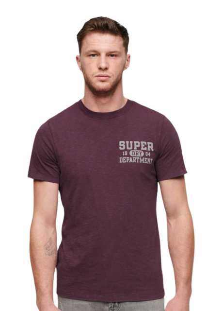 Superdry Ανδρικό T-Shirt M1011903A-2AA Μωβ