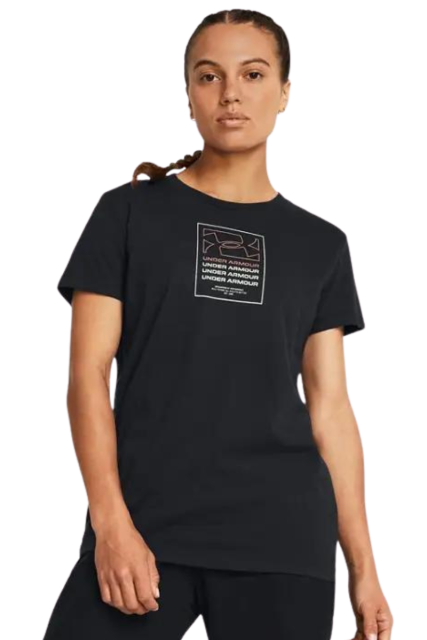 Under Armour Γυναικείο T-shirt 1385994-001 Μαύρο