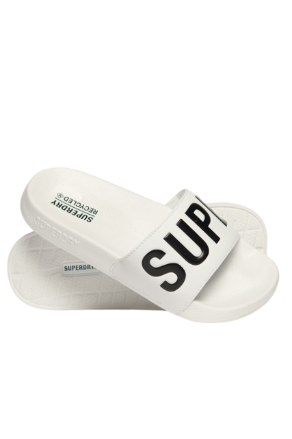 Superdry Slides WF310222A-35C Λευκό Χρώμα