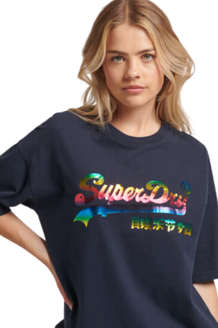 Superdry Γυναικείο T-Shirt W1010871A-09S Μπλε