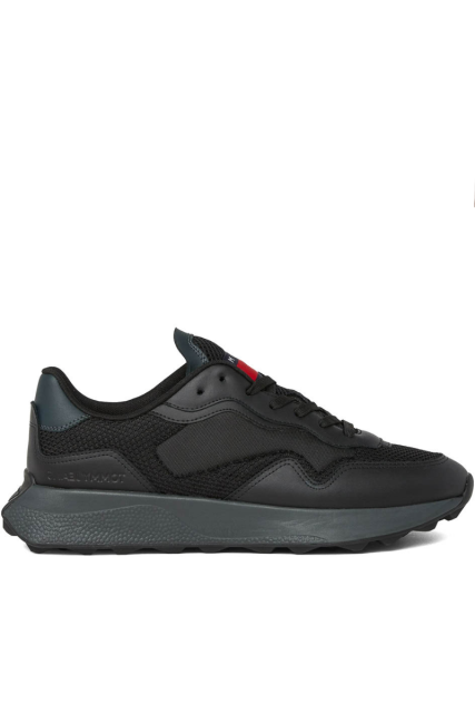 Tommy Hilfiger Runner Mix Ανδρικά Παπούτσια EM0M01259-BDS Μαύρα