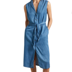 Pepe Jeans Midi Γυναικείο Φόρεμα Τζιν PL953512-000 Μπλε