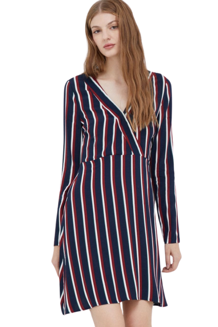 Pepe Jeans Ohisi Mini Γυναικείο Φόρεμα PL953167-286 Μπλε