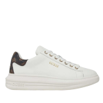 Guess Sneakers vibo από γνήσιο δέρμα FL8VIBLEA12-WHIBR Λευκό
