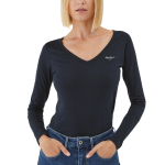 Pepe Jeans Γυναικεία Μπλούζα PL505306-999 Σκούρο Μπλε