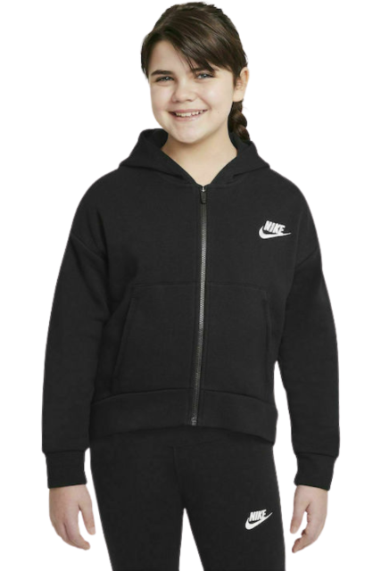 Nike Παιδική Ζακέτα με Κουκούλα DC7118-010 Μαύρη