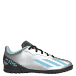 Adidas Παιδικά Ποδοσφαιρικά Παπούτσια Σχάρα Crazyfast X Messi.4 TF J IE4068 Ασημί