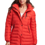 Superdry Γυναικείο Μπουφάν W5011564A-RXG Κόκκινο