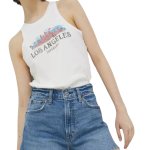 Superdry Αμάνικο Γυναικείο Top W6011586A-39E Λευκό