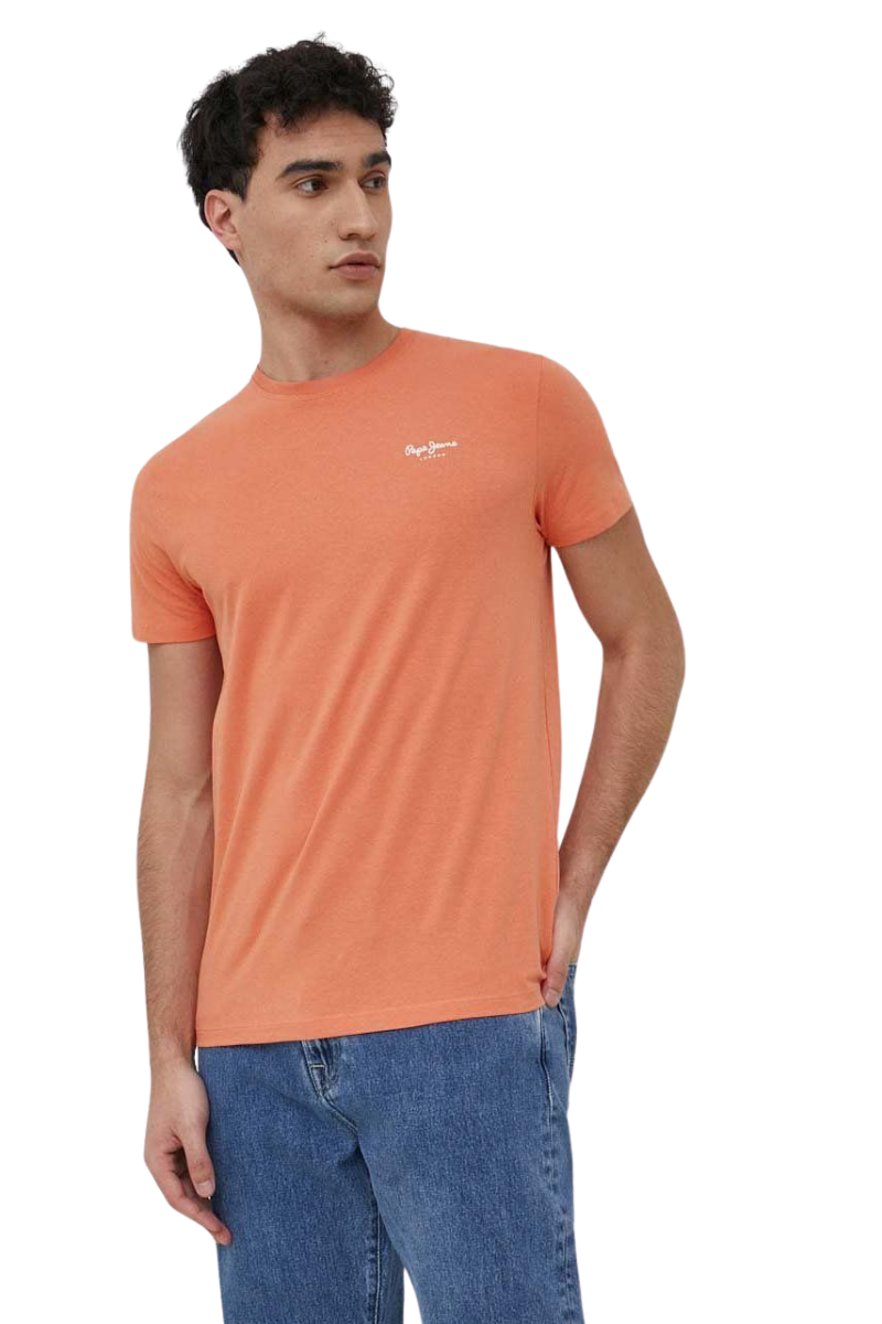 Pepe Jeans Ανδρικό T-shirt PM508663-145 Πορτοκαλί