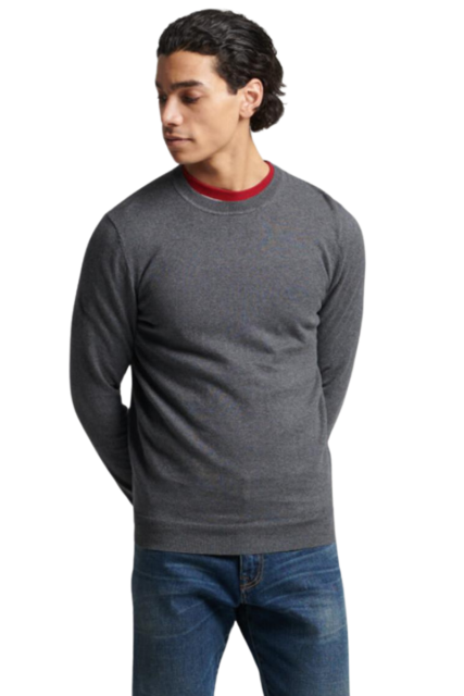 Superdry Vintage Ανδρικό Πουλόβερ M6110293A-XUC Γκρι