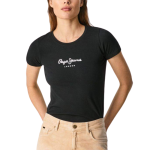 Pepe Jeans New Virginia Γυναικείο T-shirt PL505202-999 Μαύρο