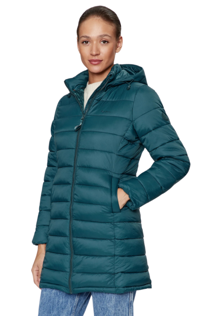 Pepe Jeans Μακρύ Γυναικείο Puffer Μπουφάν PL402252-692 Πράσινο