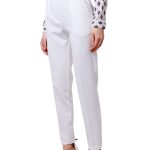 Fibes Fashion Γυναικείο Παντελόνι 04-2057P Λευκό