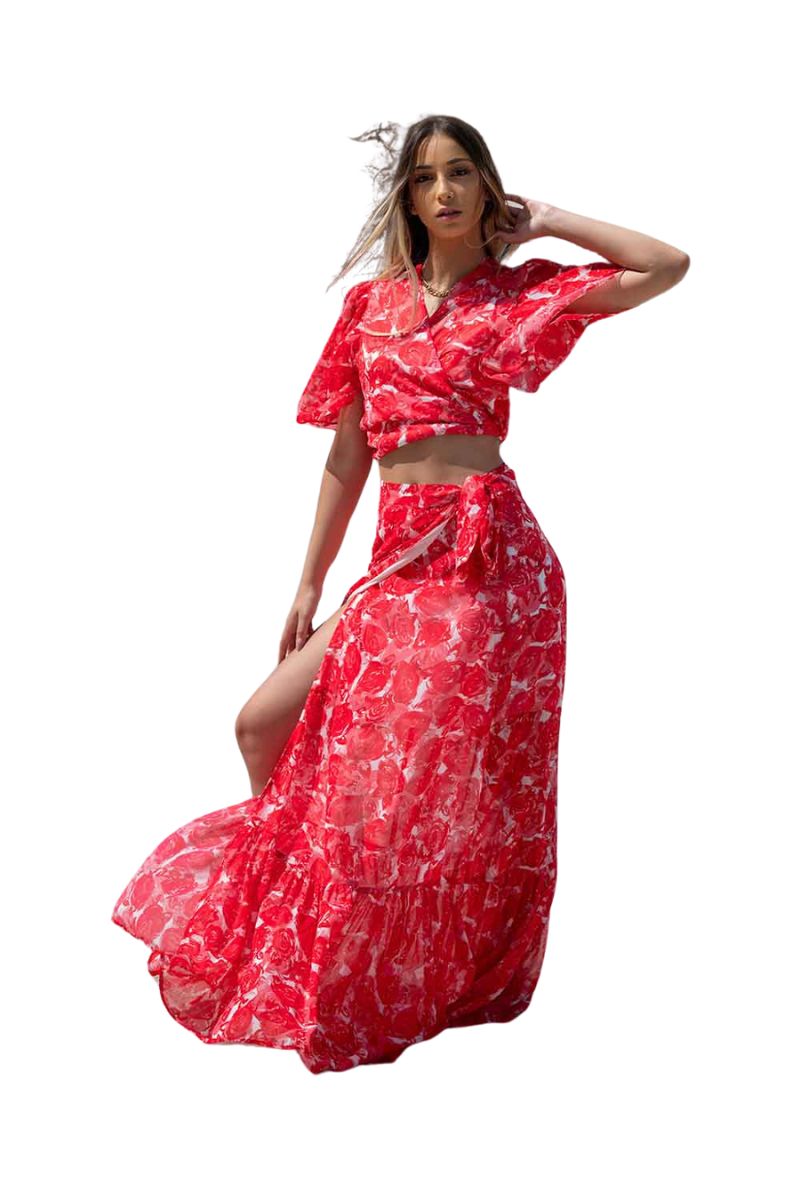 SheX Γυναικείο Σετ 04-03-202.5 Κοκκίνο