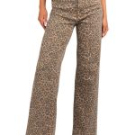 Guess Γυναικείο Τζιν Wide Leg W5YA1AWHFP2-P7XQ Καφέ