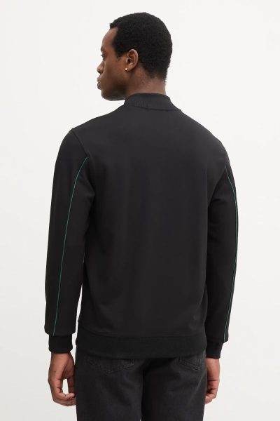 μαύρο φούτερ με μοντέρνο κόψιμο