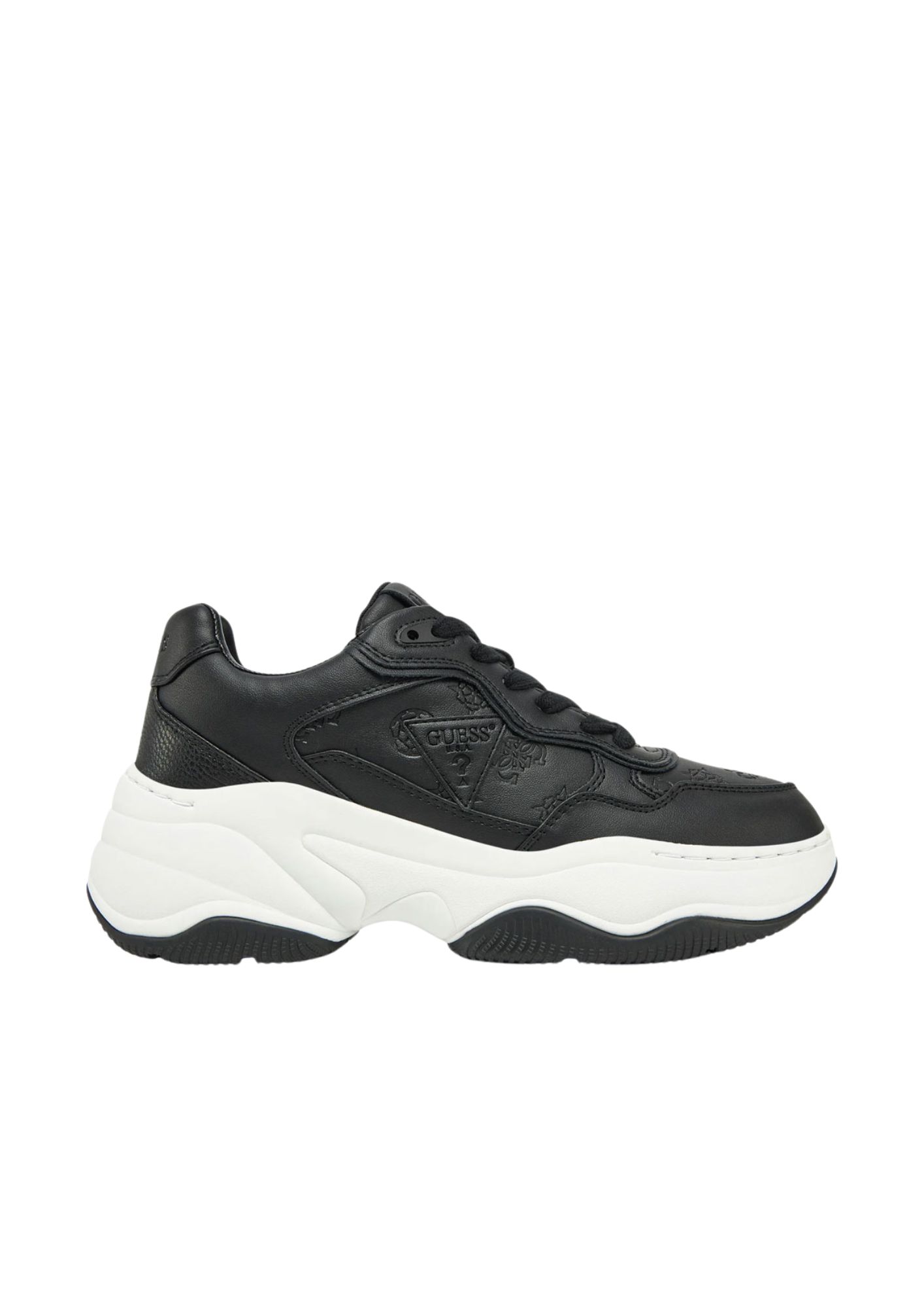 Guess Happy Γυναικεία Παπούτσια FLPHAPFAL12-BLACK Μαύρα