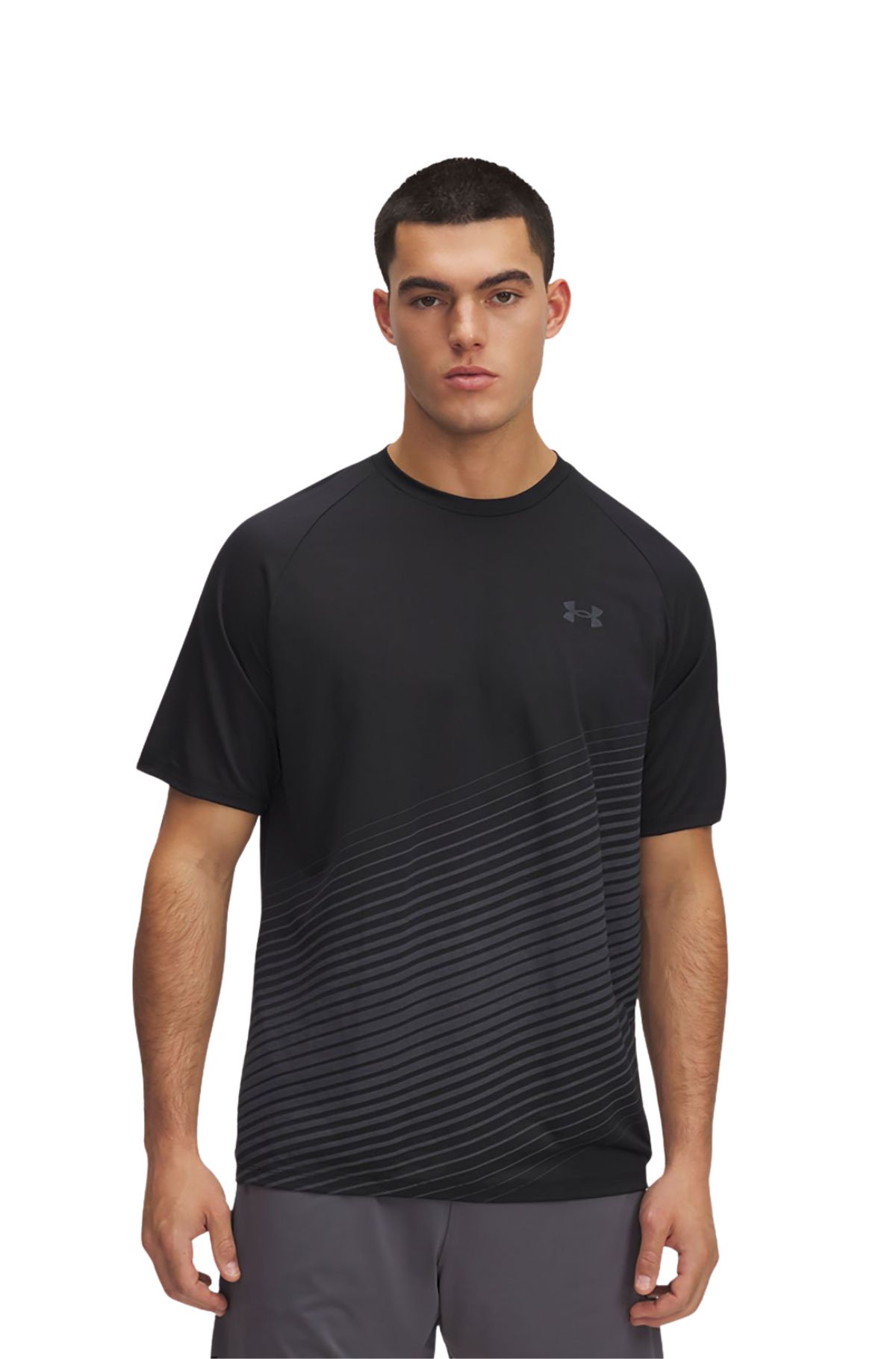 Under Armour Ανδρικό T-shirt 6005916-001 Μάυρο