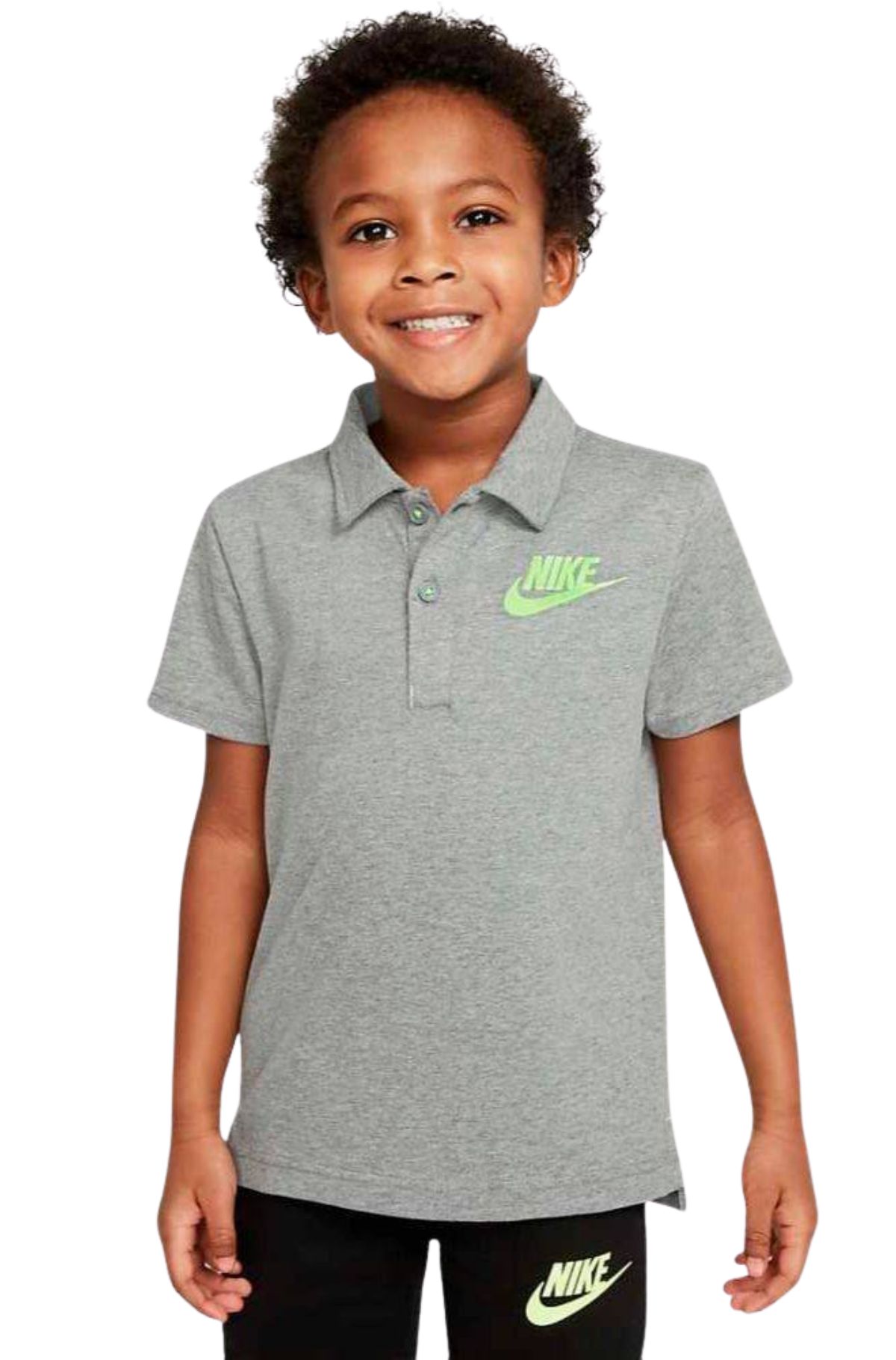Nike Polo Παιδικό T-Shirt 86H537-GEH Γκρι