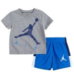 Nike Jordan Βρεφικό Set 65A390-U9H Γκρί/Μπλέ