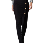 Fibes Fashion Midi Γυναικεία φούστα 04-2029-BL Μαύρη