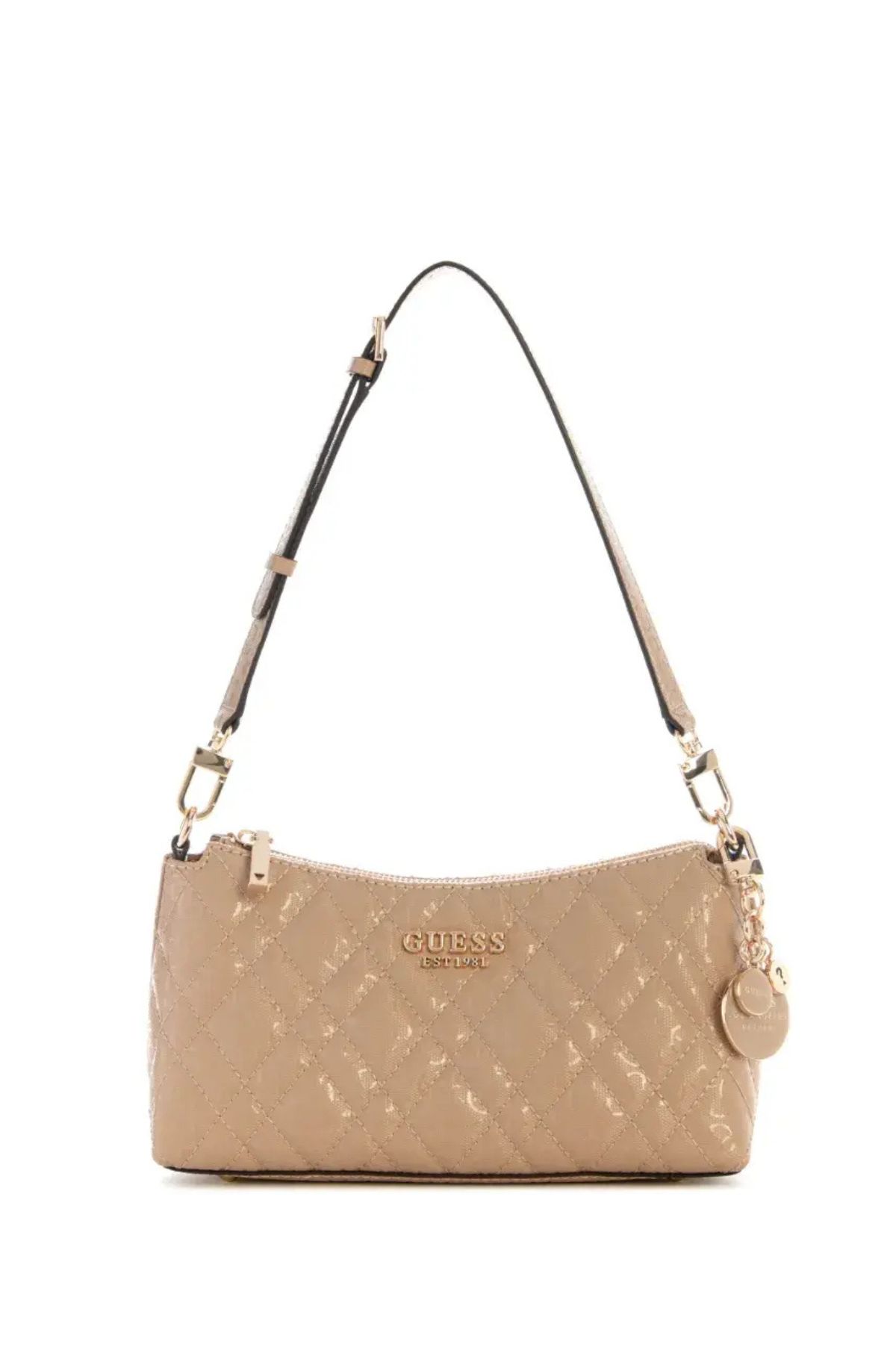 Guess Isemay Γυναικεία Τσάντα GG962818PU-PALE MOCCA Καφέ