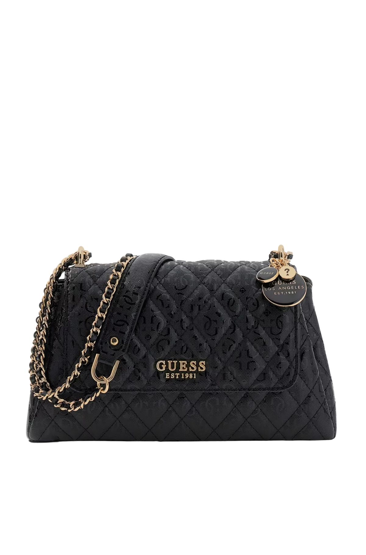 Guess Isemay Γυναικεία Τσάντα HWGG9628210-BLACK Μάυρο