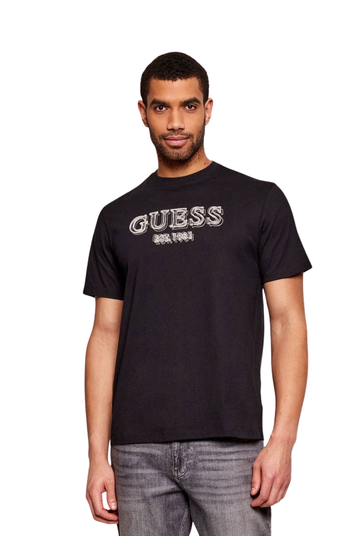 Guess Ανδρικό T-shirt M6RI22K8FQ4-JBLK Μάυρο