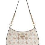 Guess Carrie Logo Γυναικεία Τσάντα HWGP9898180 VANILLA LOGO Μπέζ