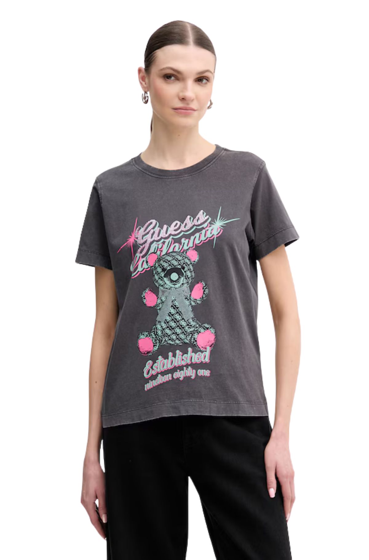 Guess Γυναικείο T-Shirt W6RI38I3Z14-JTMU Γκρι