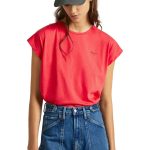 Pepe Jeans Γυναικείο Κοντομάνικη Μπλούζα PL506053-255 Κόκκινο