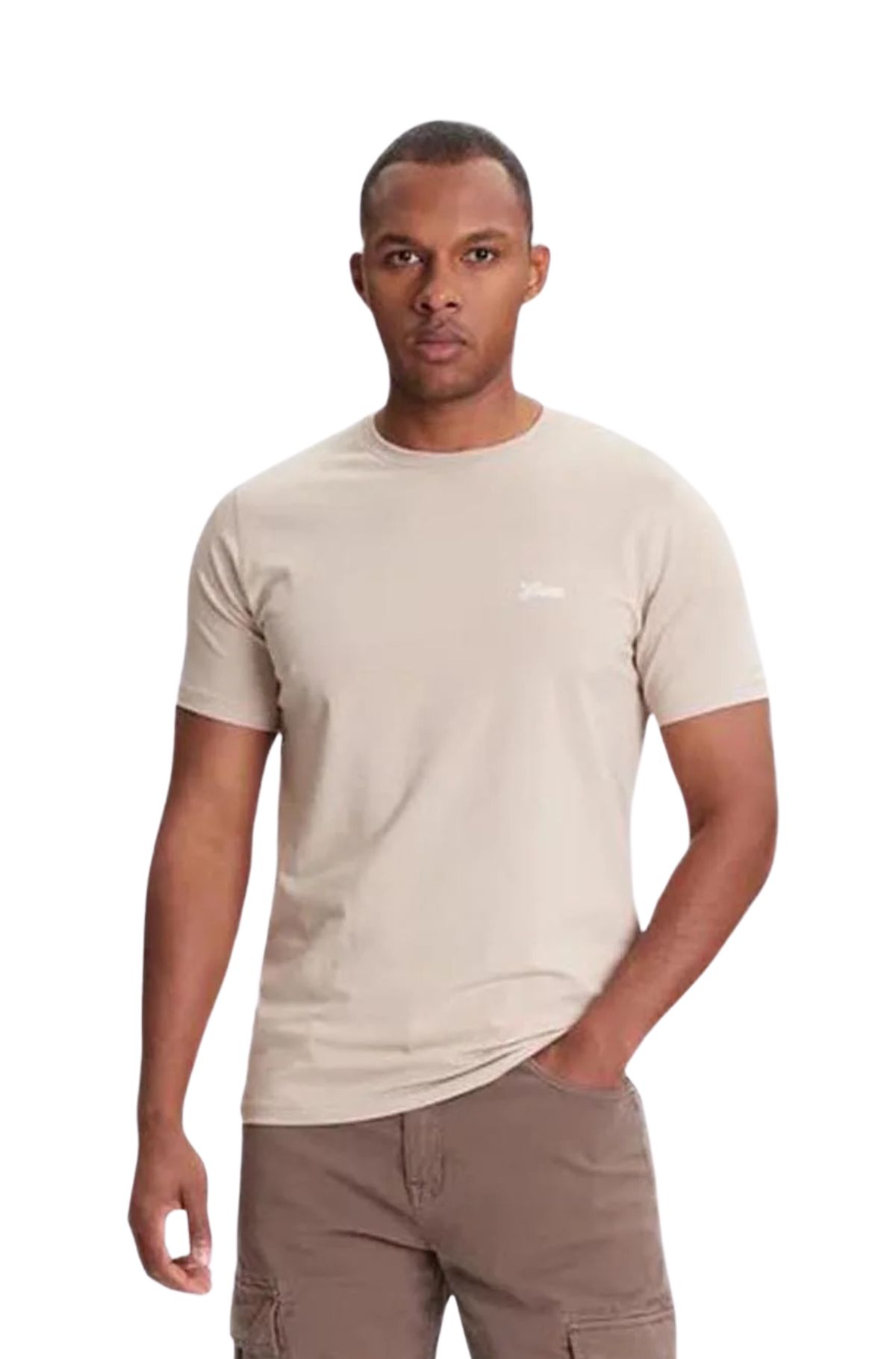 Guess Ανδρικό Kοντομάνικο T-shirt M4GI70KC9X0-G1CA Μπέζ