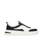 Guess Ανδρικα Παπουτσια FMFONAELL12-WHIBK Μαυρα/Λευκα