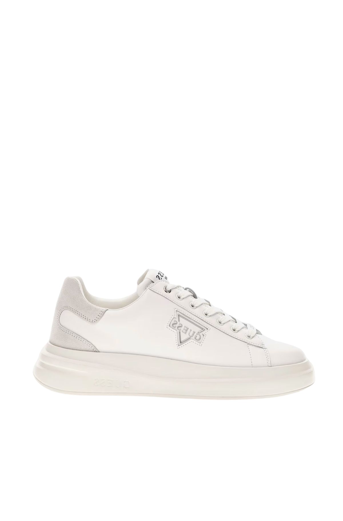 Guess Elba Ανδρικα Παπουτσια FMFBANLEL12-WHITE Λευκα