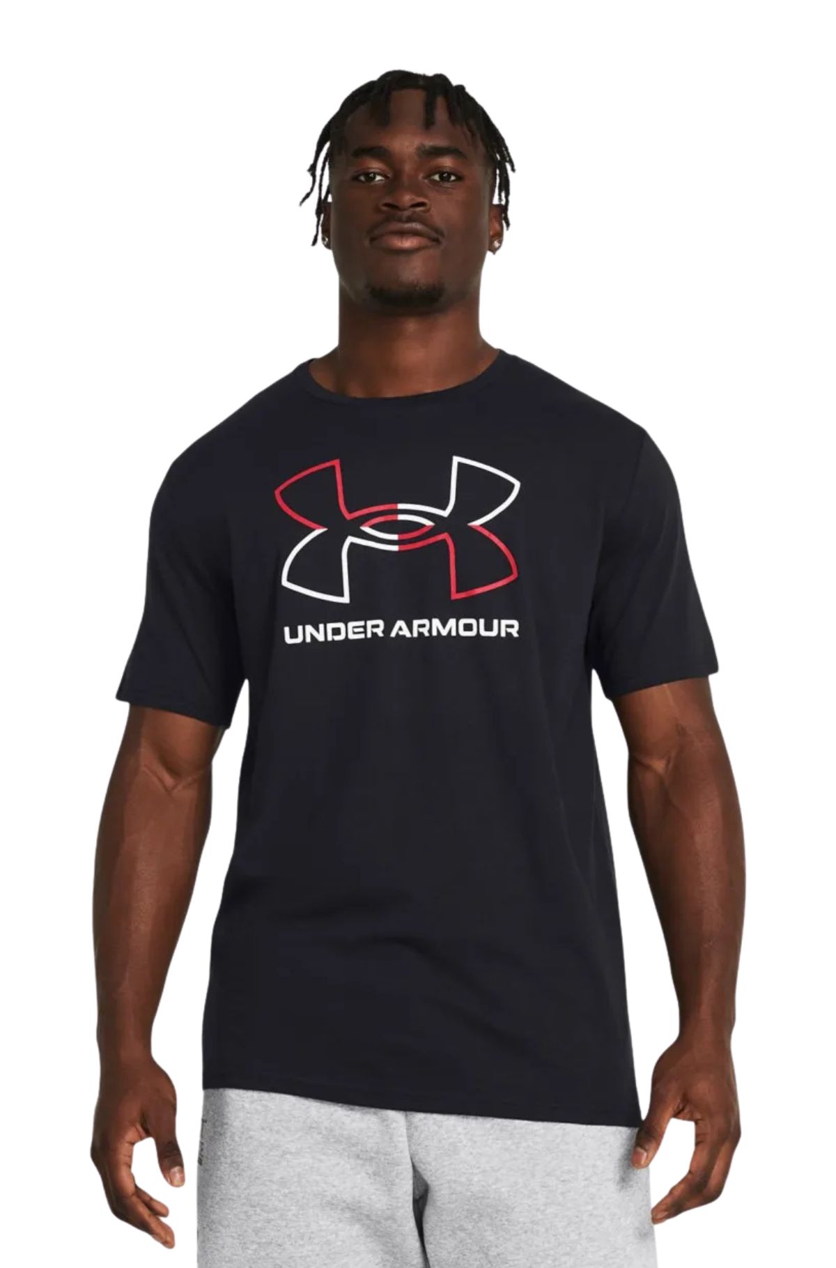 Under Armour Foundation Update Ανδρικο T-Shirt 1382915-001 Μαυρο