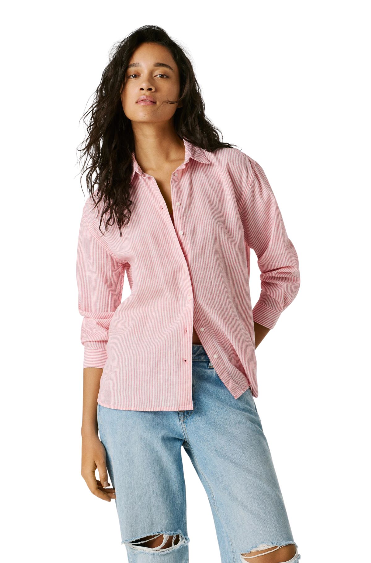 Pepe Jeans Γυναικείο Πουκάμισο PL3051395-137 Κόκκινο
