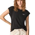 Pepe Jeans Γυναικείο T-shirt PL504821-999 Μάυρο