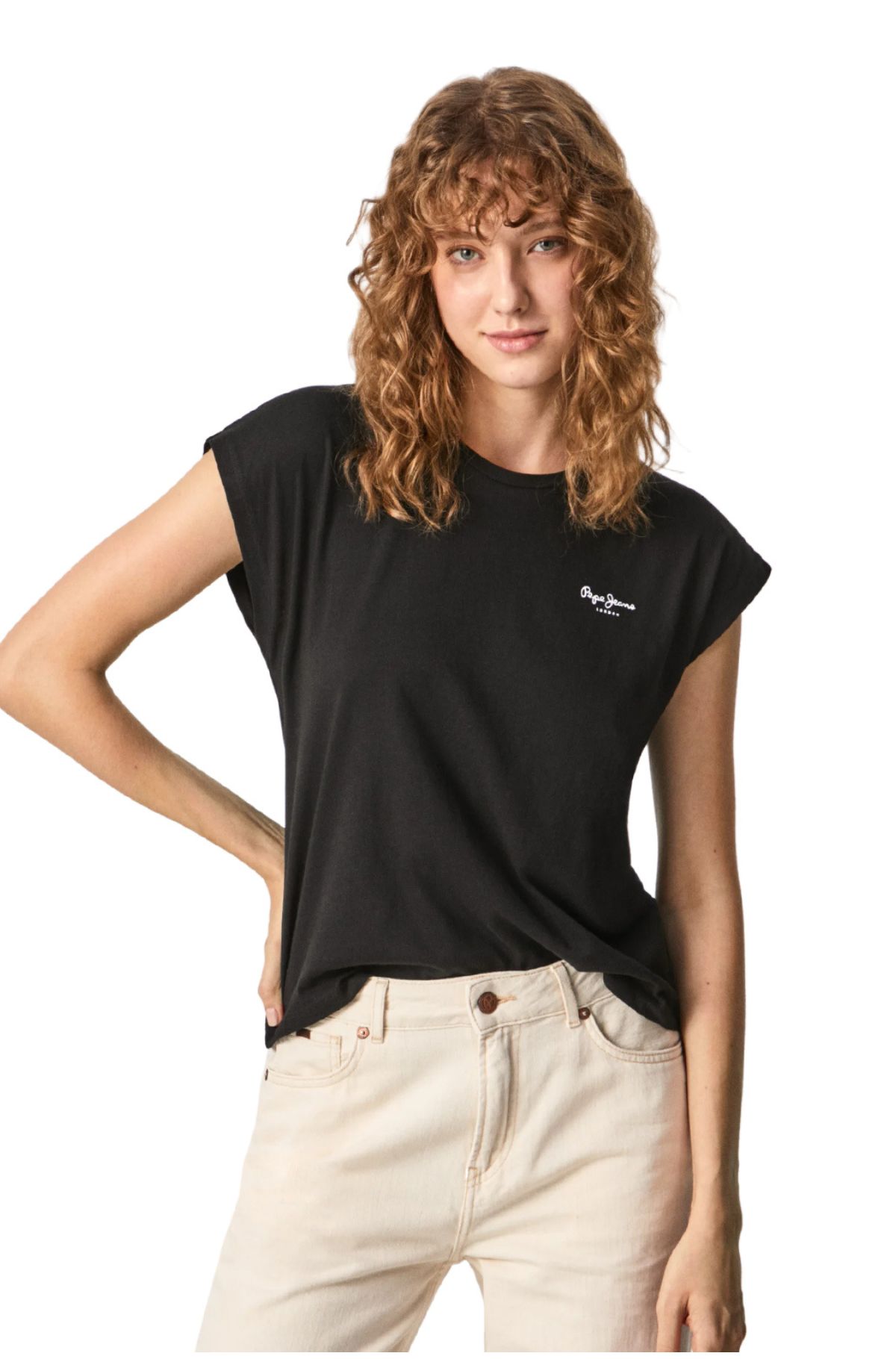 Pepe Jeans Γυναικείο T-shirt PL504821-999 Μάυρο