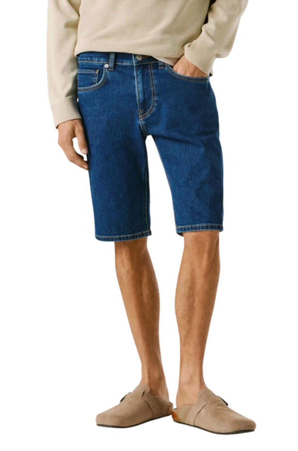 Pepe Jeans Ανδρικό Jean Βερμούδα PM80000385CB-000 Μπλέ