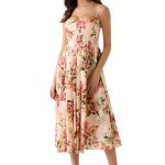 Guess Γυναικείο Midi Φόρεμα W6GKAFW2558-PMM9 Πολύχρωμο