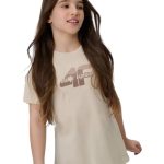 4F Παιδικό Κορίτσι T-shirt 4FJWSS26TTSHF2885-83S Μπεζ